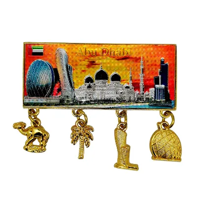 Custom Country Spain Barcelona Paris London Pisa Switzerland Berlin Tourist Souvenir 3D Fridge Magnet Metal
