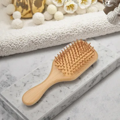 Wholesale Anti-Static Bamboo Massage Comb Fashion Bulk-Packed Cushion