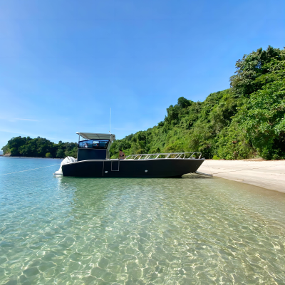 Allsealionboat 11m 36ft 8tons Load Aluminum Open Sea Cargo Ship Barge Boat Landing Craft for Sale
