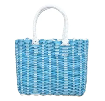 Bags shopping rattan bag Straw Rattan Handbags plastic rattan tote Rattan HandbagPvc vintage