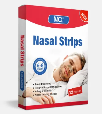 Herbal Vapor Nasal Strips with Menthol Instant Relief for Stuffy Nose Hot Sale Wholesale