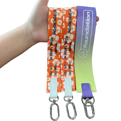 Professional Customized Personalized Logo Key Tag Lanyard Colorful Lanyard Key Fob