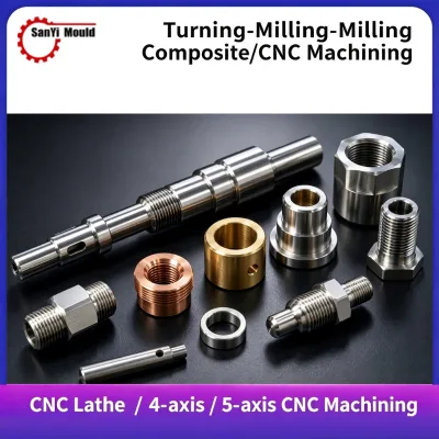 Custom CNC Turning & Broaching Lathe Services for Aluminum Stainless Steel for Machining Precision Parts Large Quantity