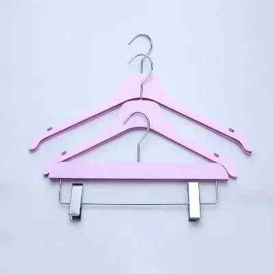 All Purpose Mini Kids Plastic Clothes Hangers Household Baby Coat Clothes Hanger with Clips