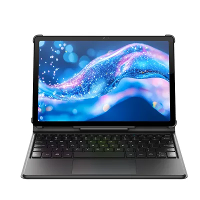 Dual 801W Mic 10-Inch Android 14 with 5G Docking Keyboard 6GB Memory Capacity for Kids' Educational AI Conferences Tablet