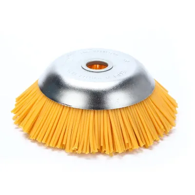Super Quality Yongkang Factory Weed Grass Trimmer Head Nylon Wheel Brush Lawn Mower Rotating Weed Trimmer Wire Brush