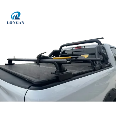 4X4 Accessories Sports Steel Roll Bar Outlet Pickup Truck Bed Rear Roof Rack Ladder Pick up Car Ladder Racks for Ford F-150