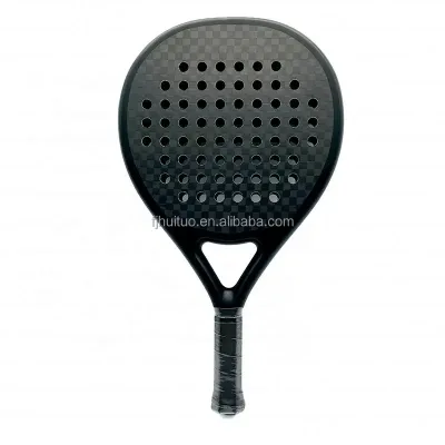 Diamond/Teardrop/Round Shape Custom Logo Carbon 12K Paddle Padel Racket with Polyester Net and EVA Foam Core for Amateur Senior