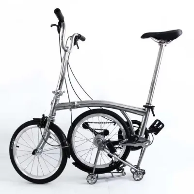 Titanium Alloy Popular 5 Speed 16inch Foldable City Bike with Rack
