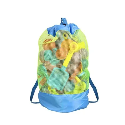 Durable 60L Mesh & Oxford Fabric Backpack Storage Bag for Beach Pool Camping-Portable Modern Design