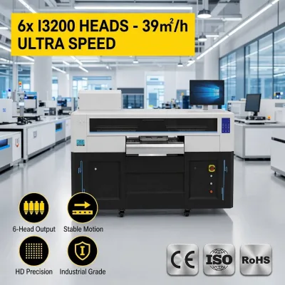 Goosam 60cm DTF Printer 6 I3200 Printheads Industrial High Speed Textile Printing Machine With Hoson Board Large Format