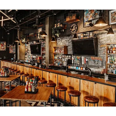 Modern Restaurant Led bar Counter Design