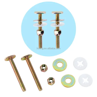 2026 Factory Price Modern Toilet Bolts Brass/Iron Material Easy Installation Flange Wax Ring OEM Packaging 2-Year 1/4" Model