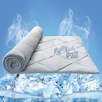 KUANGS Breathable Cooling Weighted Blanket With Double Technology Fabric for Hot Sleepers