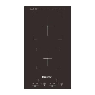Double Eye High Grade High-power Induction Cookers Dual Range Electric Ceramic Stove Domino Cooktop Full Screen Touch Control