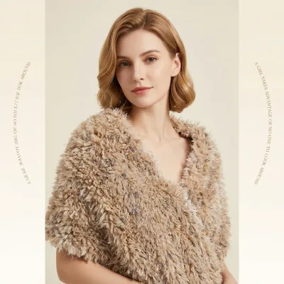 Fur Yarn Faux Fur Yarn Polyester Fancy Yarn Hand Blended Yarn for Handmade DIY Shawl Blanket Hat Knitting Wholesale