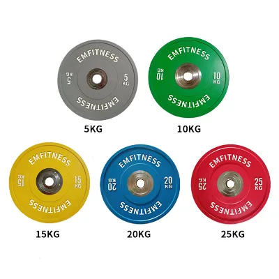 Fitness Equipment Bodybuilding Plate Weight Rubber Kg Weight Plates Standard