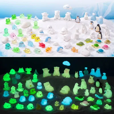 Mini Glow Resin Animal Figurines Kinetic Sand Play Imprint Molds Sensory Stamp Preschool Loose Parts Activity Bulk 5000 Designs