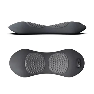 Electric Heating Back Lumbar Waist Massager Deep Tissue Relaxation Massage Pillow with Heat