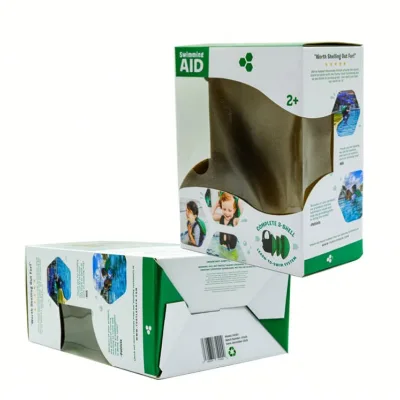 Custom Foldable Corrugated Cardboard Box Packaging Paper Box with PVC Window