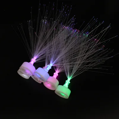Wholesale Glow Toys Led Colorful Optical Fiber Toys for Kids Creative Led Lighting Shining Plastic Flowers Home Decorations