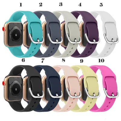 Hot Products Smart Silicone Watch Band for Apple Watch Band Rubber Strap Waterproof High Quality