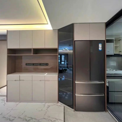 Aimsp Sideboard for Living Room Embedded in Fridge Sideboard
