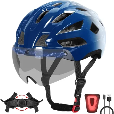 Men Women Eco Friendly Universal Magnetic Suction Goggles Sport Road Bike Riding Helmet