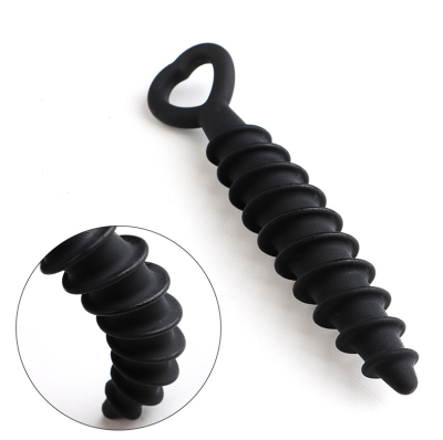 Adult Toys Silicone Threaded Bead Anal Plug G Spot Massage Stick Anal Butt  Plug for Women