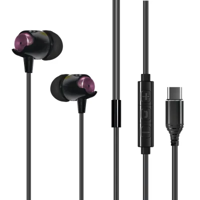 Top Seller Wired Earphones Type-c Headphones Headset Wired Type C Earphone for Phone