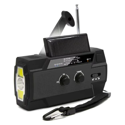 Multifunction Solar Powered Emergency Radio for Outdoor Survival and Disaster Preparedness with Weather Alert