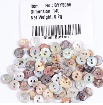 Natural Mother of Pearl Colorful Buttons for Clothes Eco-Friendly Apparel Accessories