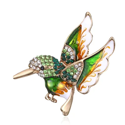 Simple Bird Animal Brooch Alloy Drop Oil Fashion Versatile Corsage