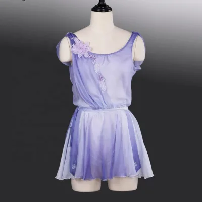 High Quality Girls Adult Ombre Dyed Dance Performance Wear Lyrical Ballet Costumes