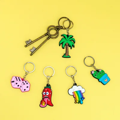 Hot Sale Personalized Keychains Cute Food Cartoon Keychain with Cherry Keychain and Keychain Charms for Bags, Keys, and Gifts