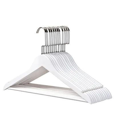 High End Wooden Suit Hanger with Strong Metal Hook for Wardrobe Closet Clothes Storage and Boutique Retail Shop Display Hanger