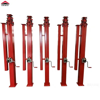 Portable Telescopic Mast Steel Q235 9 Meters Manual Mast Adjustable Pole for Solar Trailer