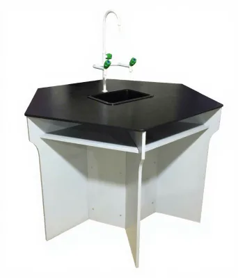 Hexagonal Dental Laboratory Furniture Laboratory Bench