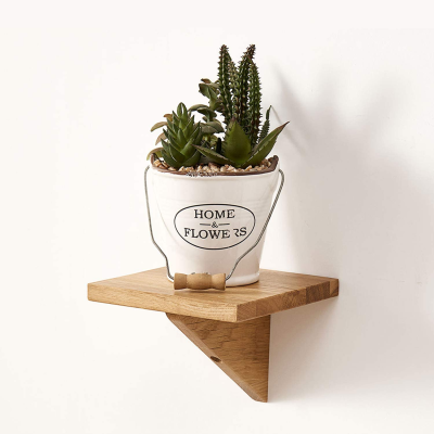 2024 Wooden Wall Mounted Shelves Triangular Small Shelves Wooden Floating Shelves
