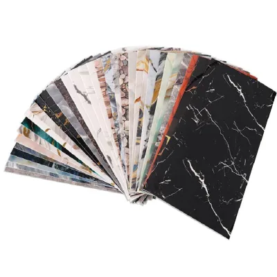 Moistureproof Oilproof Self-Adhesive Wallpaper  Tile Wall Stickers for Bathroom Kitchen Decoration for Rental Rooms