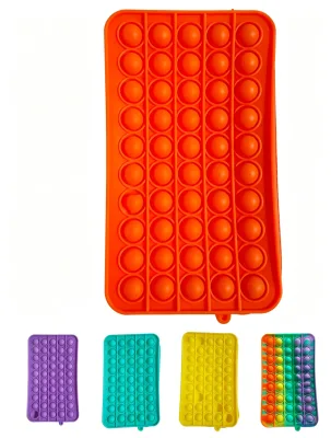 Zipper Long, Large Capacity Women's Hand-held Coin Purse, Double-sided Bubble Card Packaging, Home Soft Adhesive