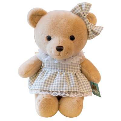 Promotional Gifts Kids Plush Bear Soft Toys Bear With Dress Wholesale Factory Bear