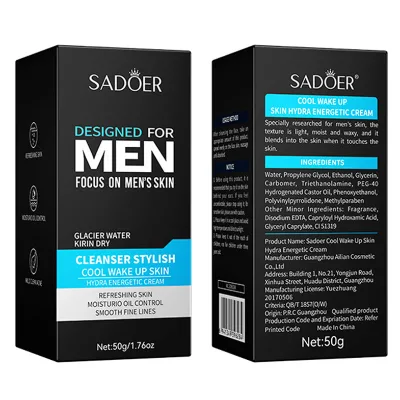 Repairing Men's Firming Face Cream Organic Facial Repair Light-weight Texture Whitening Face Cream for Men