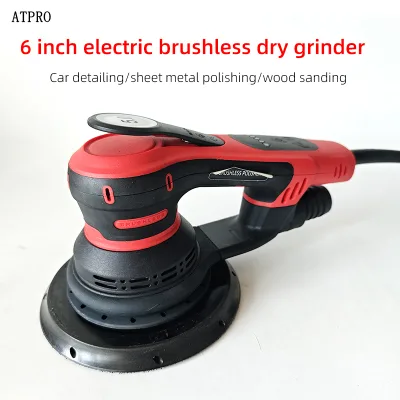 Automobile Circular Sandpaper Grinding Machine, Electric Mocha Dry Grinding 6-inch Round Disc Sanding Machine for Rough Grinding
