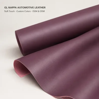QL Series Brushed Grain Automotive Upholstery PU Leather for Car Seats and Interior Trim OEM Custom Colors