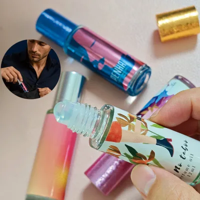 New Arrival Roller Design Parfum Bergamot Pepper Lavender Musk Woody Fragrance Aroma Long Lasting 12ml Roll-on Men Perfume Oil