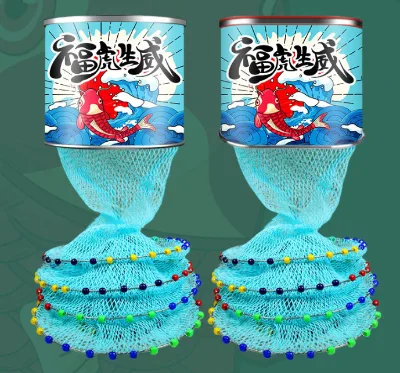 Hot Selling Stainless Steel Double Ring Fish Care Keepnet Anti-Hanging Fishing Cage Mesh Material China's Cheap Option