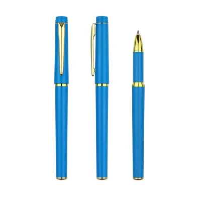 More New Style Black Ink Gel Pen Fashion School Office Writing Tool with 0.5mm Width Custom Logo Plastic Material