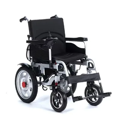 Electric Wheelchair Foldable Lightweight Four Wheel Walker Elderly Disabled Intelligent Automatic Wheelchair Shock Absorbing