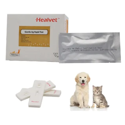 Good Quality Factory Directly Canine Feline Rapid Kit Accurate Test Infectious Parasites Giardia Ag Vet Diagnostics